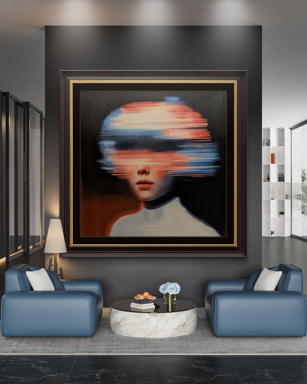 Nuclear Seed by JoCa Monumental Unique Oil Painting