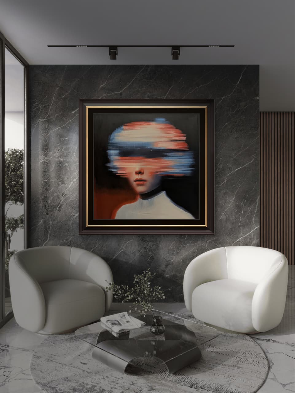 Nuclear Seed by JoCa Monumental Unique Oil Painting