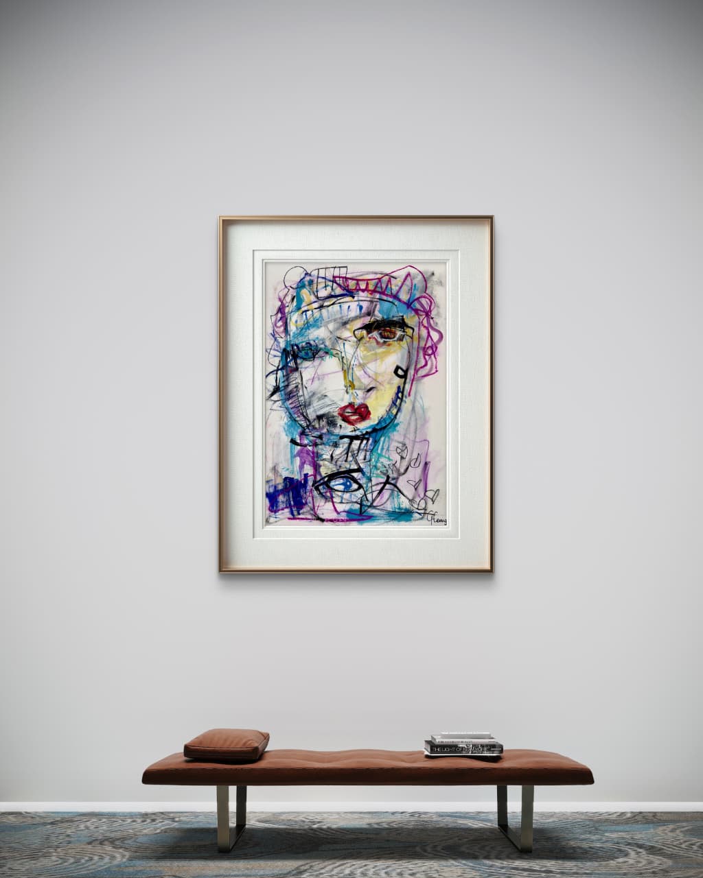 Ojo Interior by Giselle Fenig Unique Mixed Media Artwork