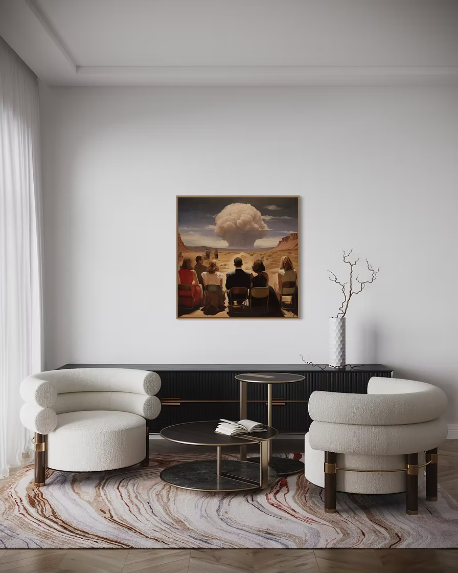 Out with a Bang by Jade Tantillo mixed media painting on canvas