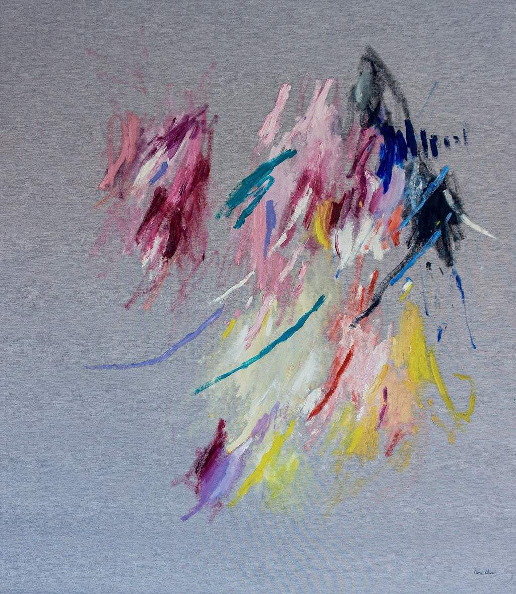 Piezas de lo que somos II, painting by Nuria Oliva — Art of NOMA
