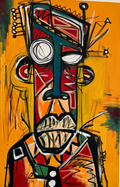 Paranoid Android by Daniel de Polignac acrylic painting on canvas