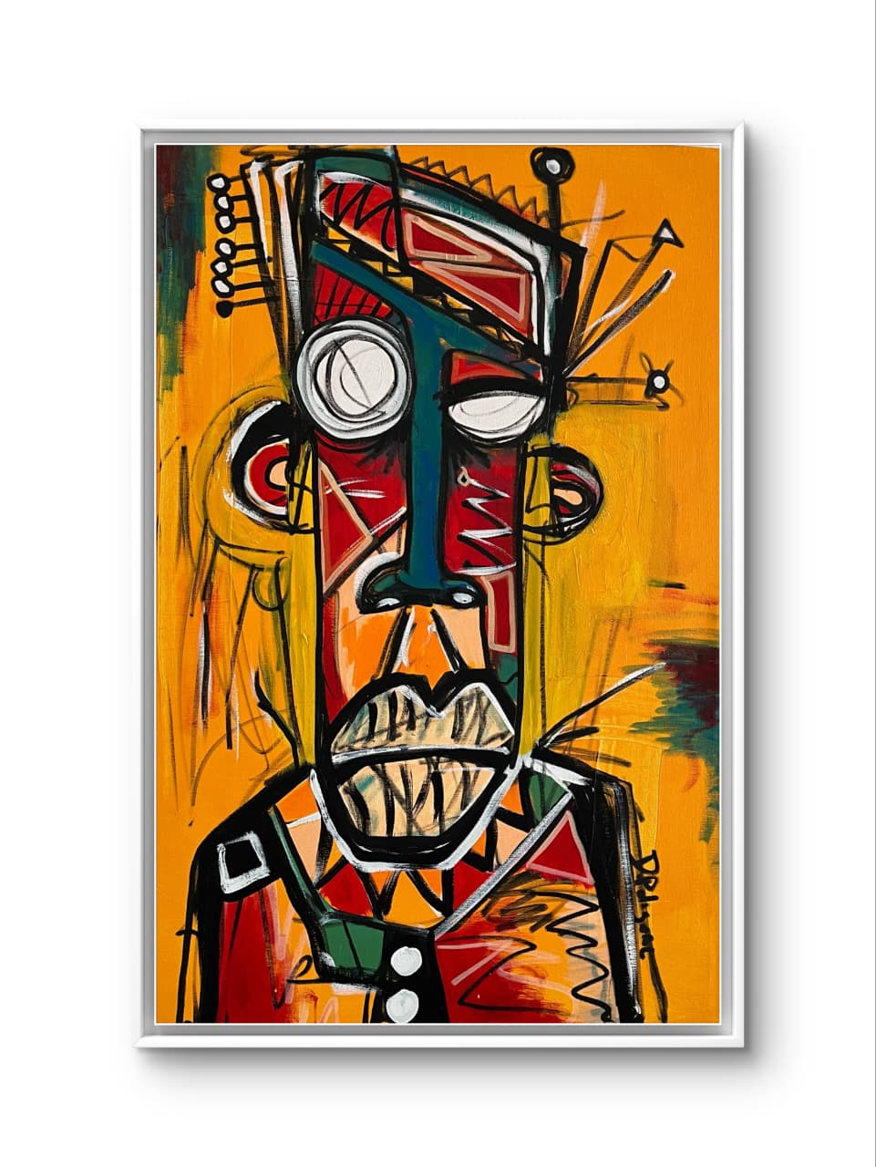 Paranoid Android by Daniel de Polignac acrylic painting on canvas