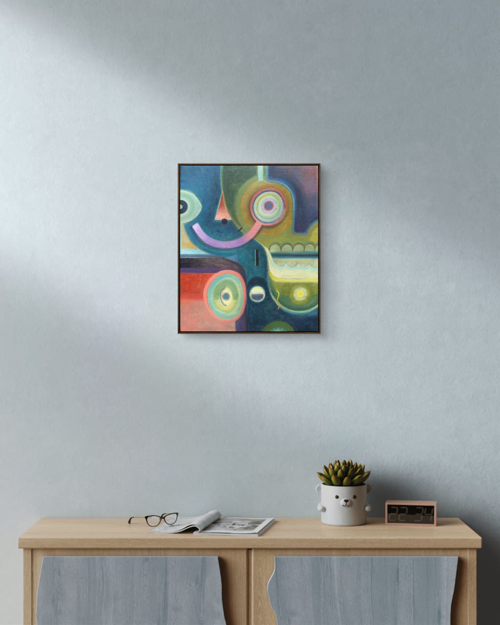 Perdiendo la forma 3 original acrylic painting by Jorge Tellaeche on canvas