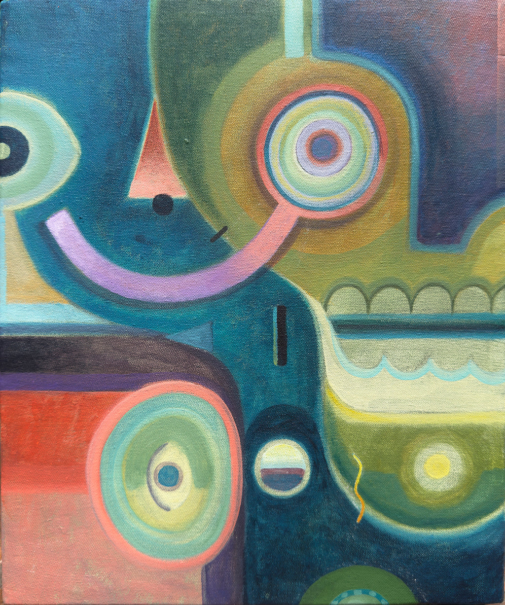 Perdiendo la forma 3 original acrylic painting by Jorge Tellaeche on canvas