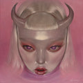 Pink Demon Original Painting by Aurora Kalos