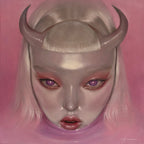 Pink Demon Original Painting by Aurora Kalos