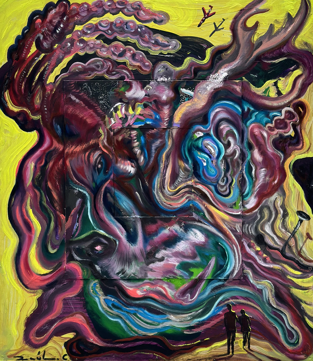 Retrato Post-Humanos 1, painting by Raúl Cerrillo — Art of NOMA