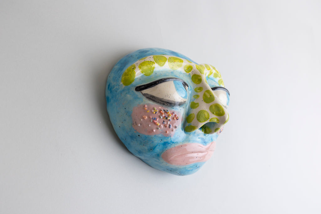 No estoy triste (azul), sculpture by Johanna El Zelah — Art of NOMA