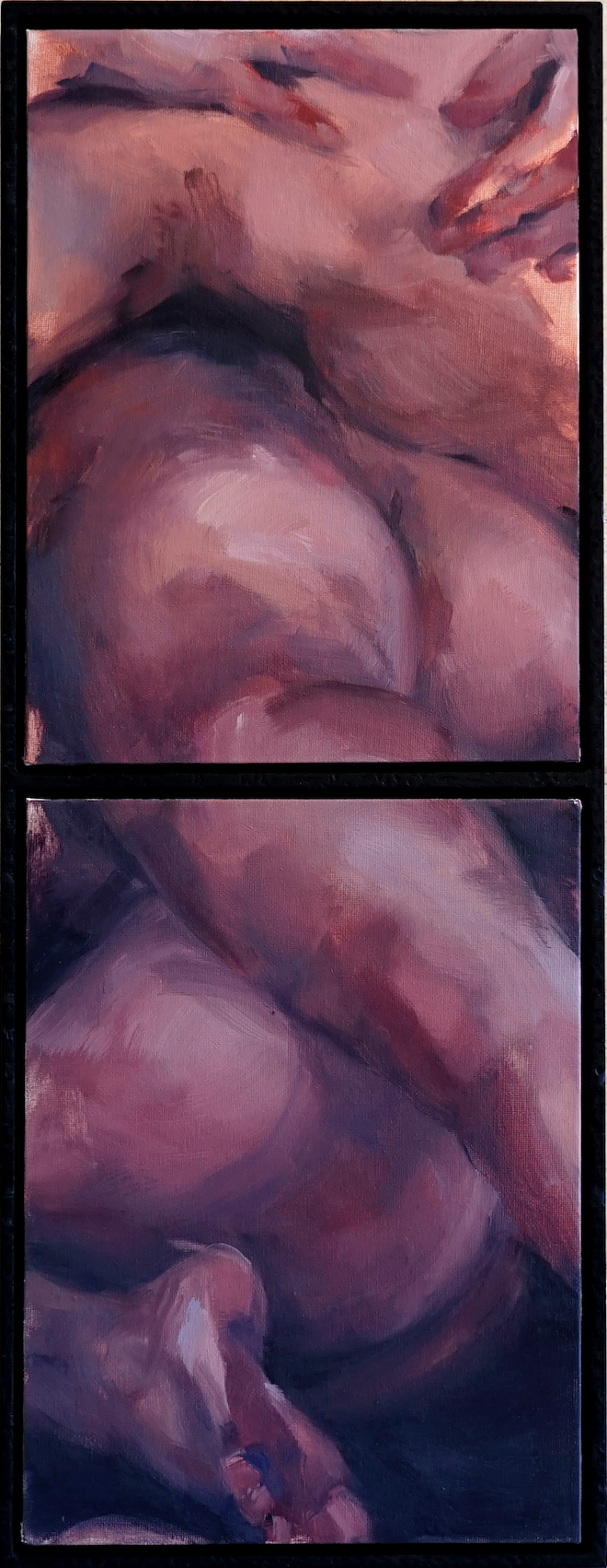 Scale by Alyssa Tang oil and charcoal painting on canvas