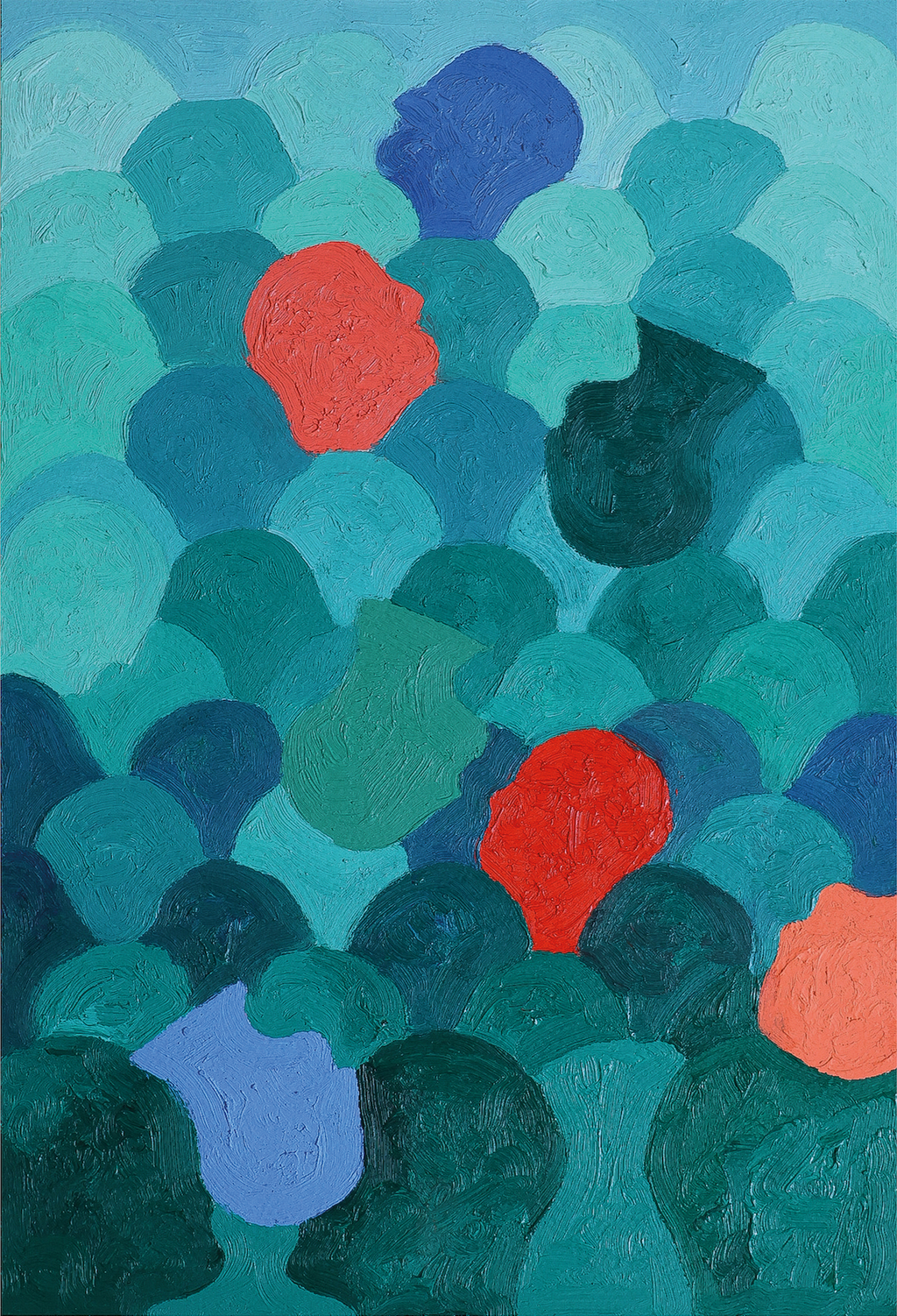 Memories by Francisco Gonce oil and oil stick artwork on paper