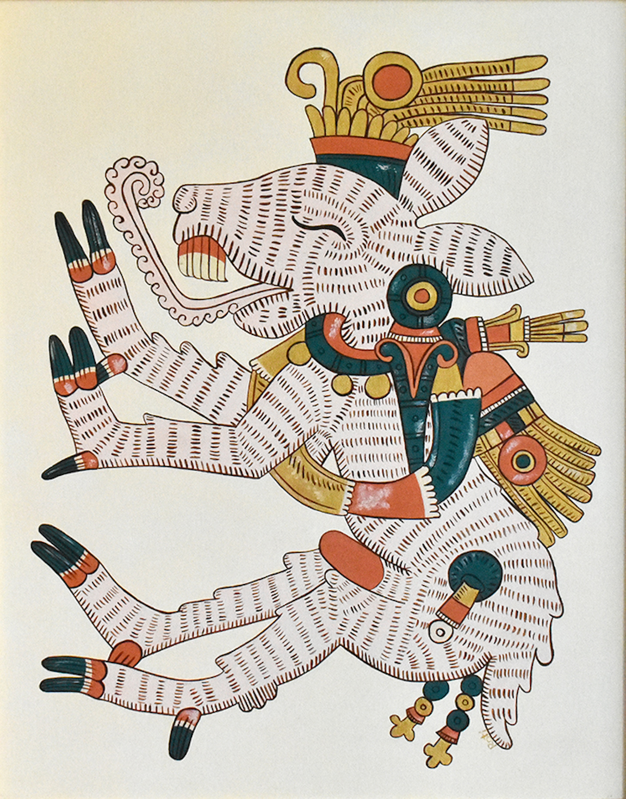 Mázatl by Roti Martínez acrylic painting on canvas