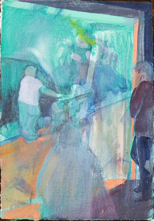 Camotero by Kitty Rice watercolor artwork on paper