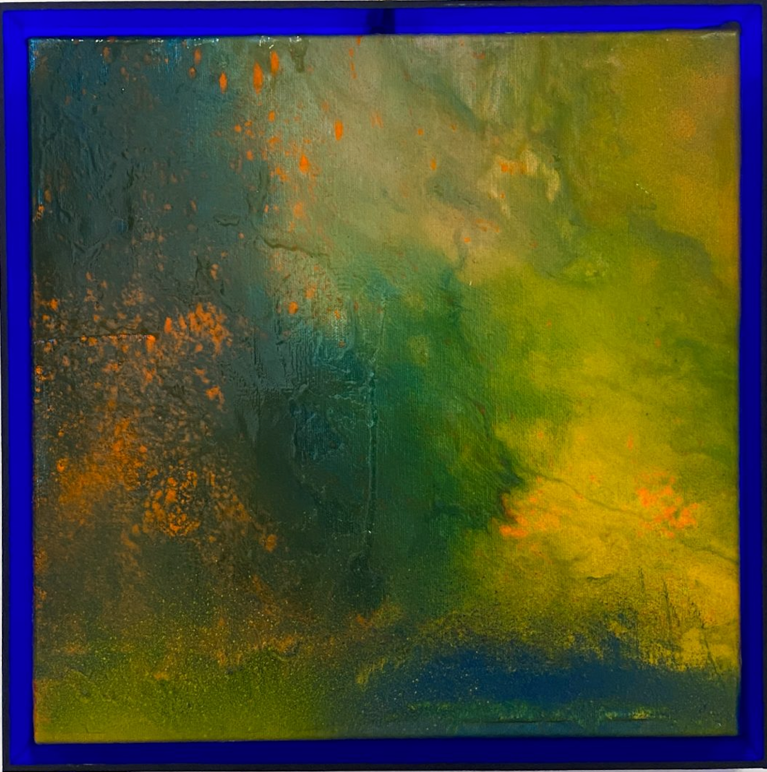 Smoothie Blue Original Painting by Nuria Oliva