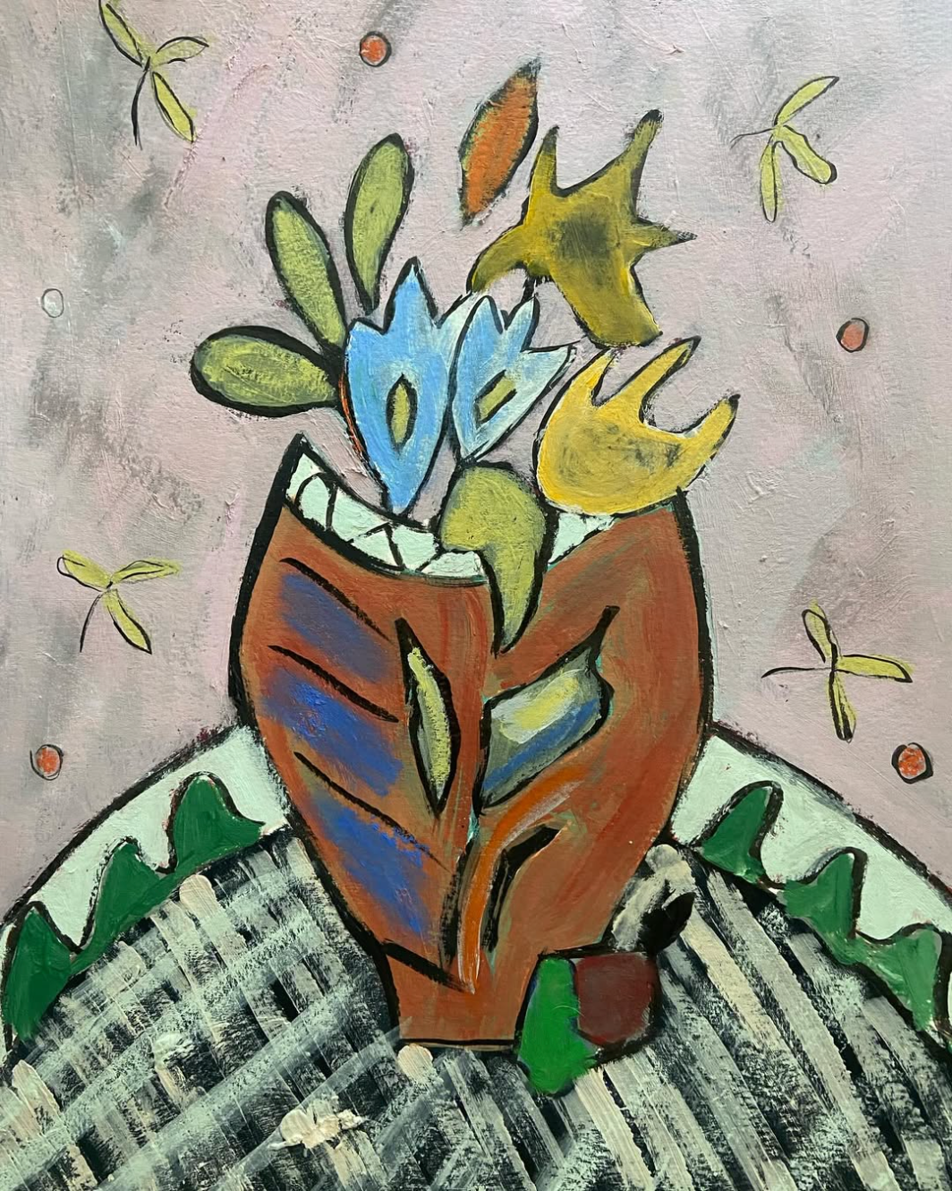 Flores I Original Painting by Paloma Ulacia