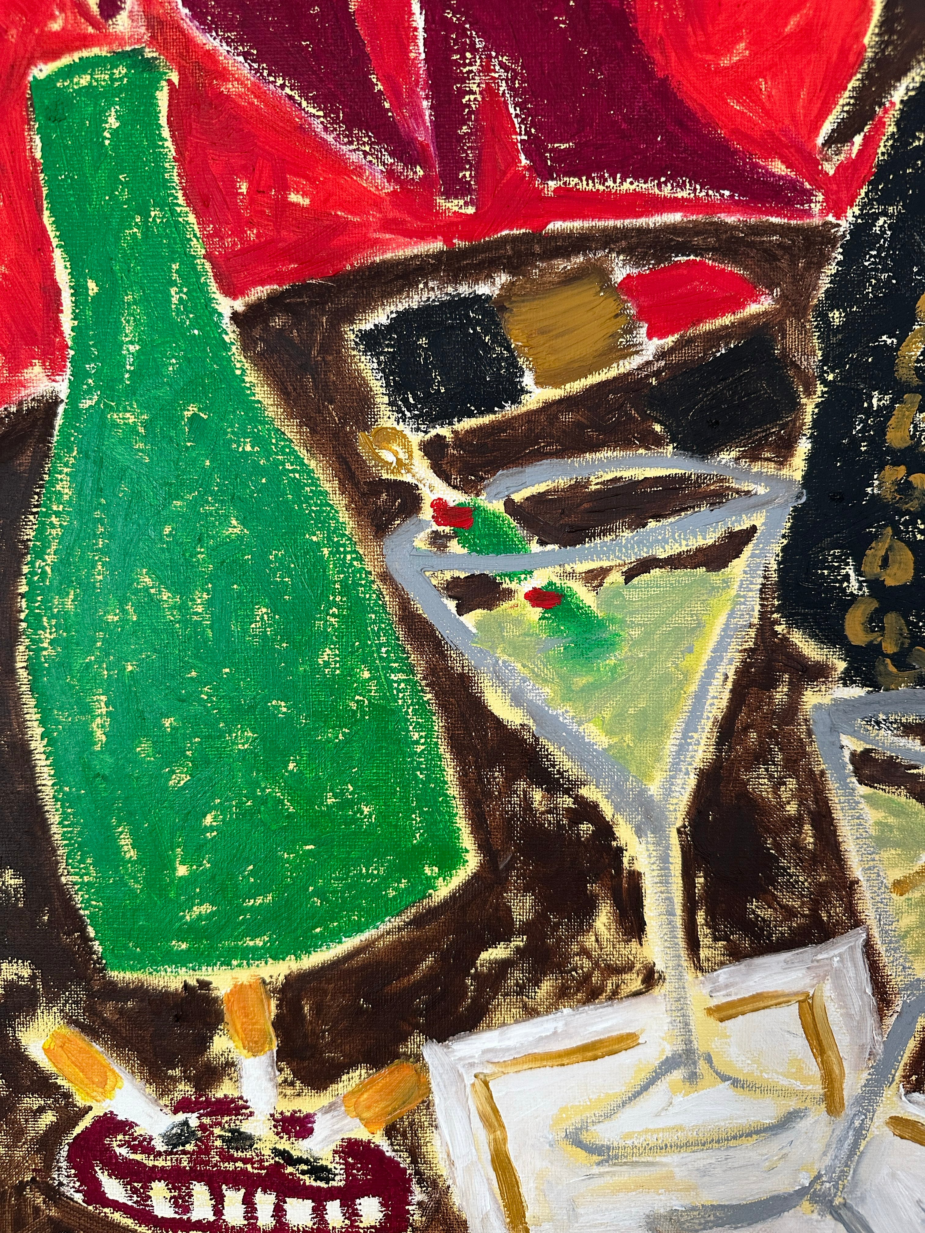 Shaken, Not Stirred Artwork by Natasha Joseph oil painting on canvas