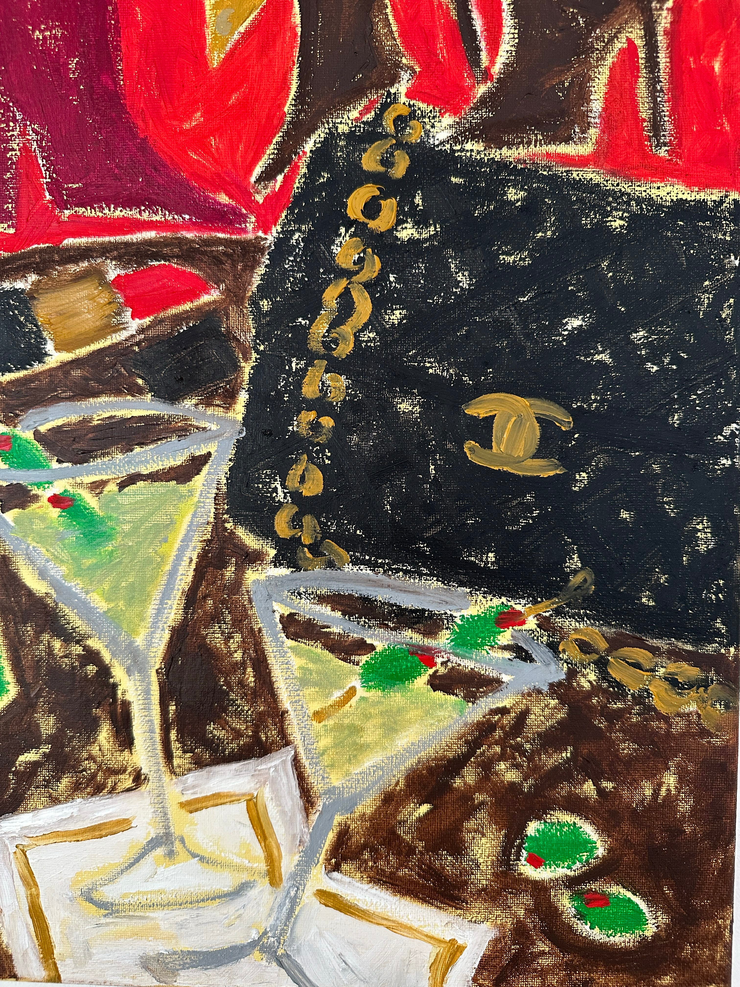 Shaken, Not Stirred Artwork by Natasha Joseph oil painting on canvas