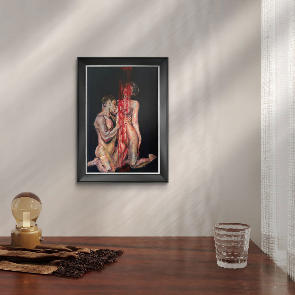 Sinergy V original acrylic painting by Karlos Ibarra on canvas