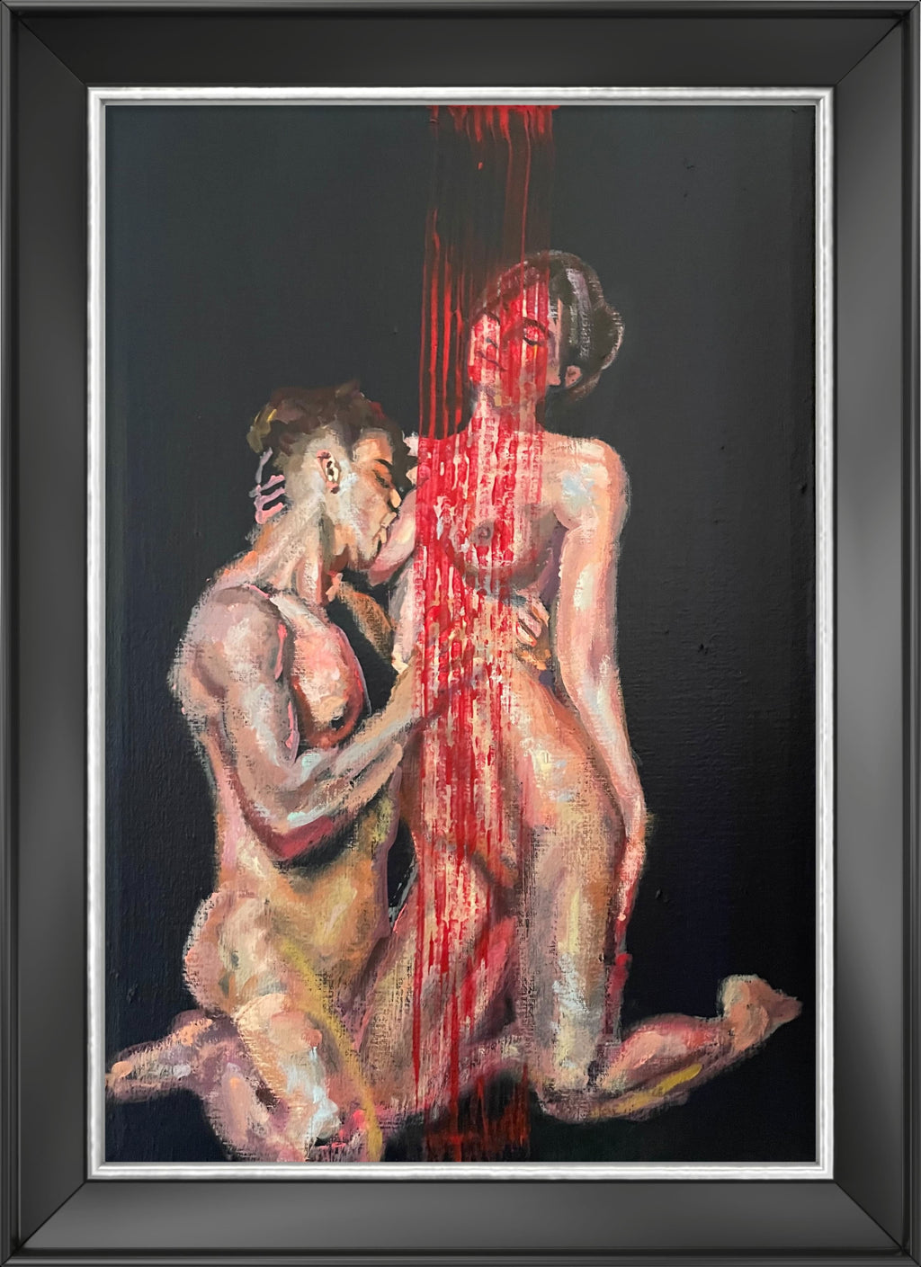 Sinergy V original acrylic painting by Karlos Ibarra on canvas