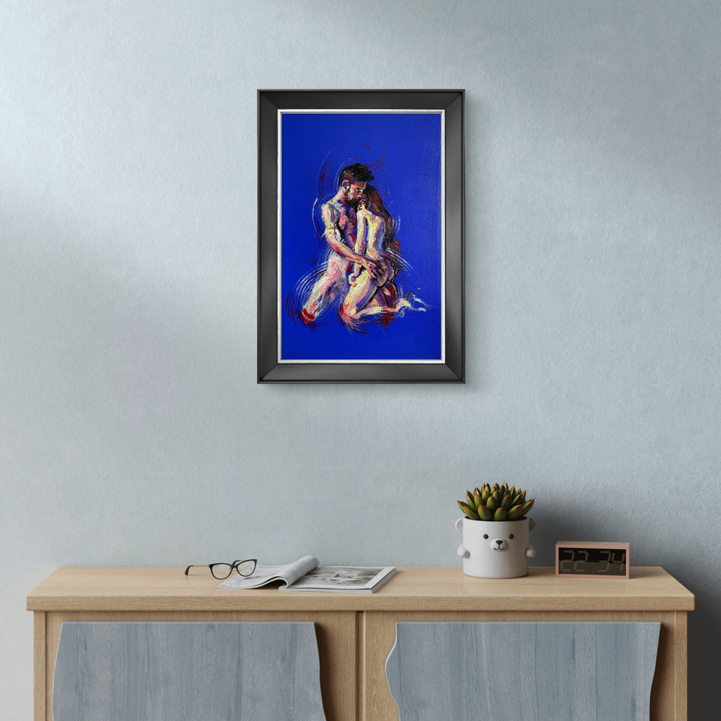 Sinergy VII original acrylic painting by Karlos Ibarra on canvas