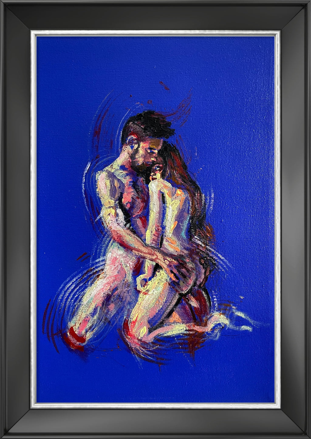 Sinergy VII original acrylic painting by Karlos Ibarra on canvas