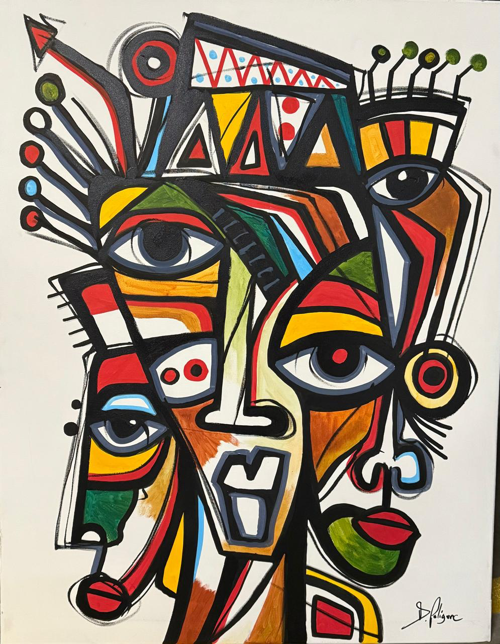 Special Night by Daniel de Polignac acrylic painting on canvas