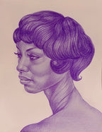 Study of Elle Original Work on Paper by Lanise Howard