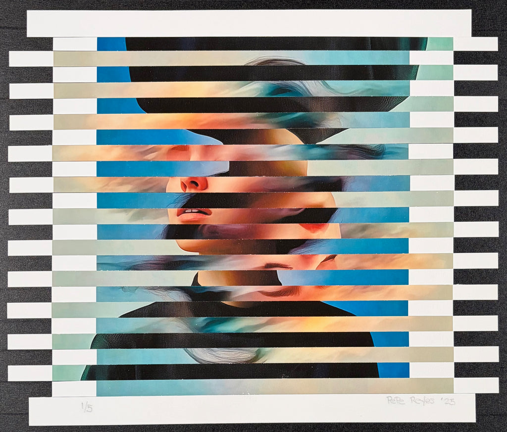 TD6B001 by Pepe Reyes limited-edition rollage print on Hahnemühle paper