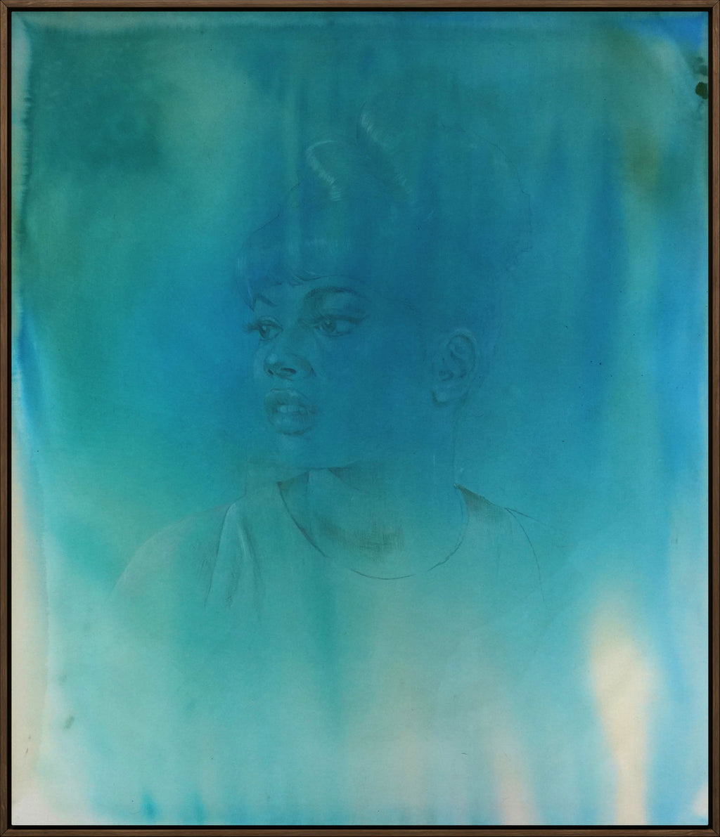 Tammi Terrell original mixed media artwork by Pia Dehne on fabric