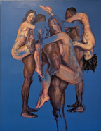 Tendre Complicité II Original Painting by Karlos Ibarra