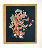 Tepeyollotl by Roti Martínez Unique Acrylic Painting