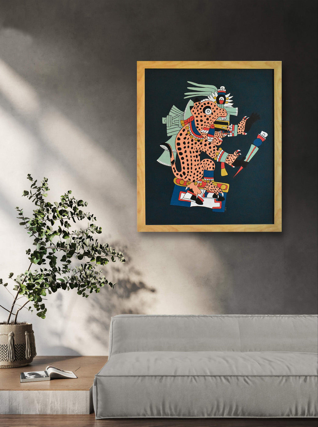Tepeyollotl by Roti Martínez Unique Acrylic Painting