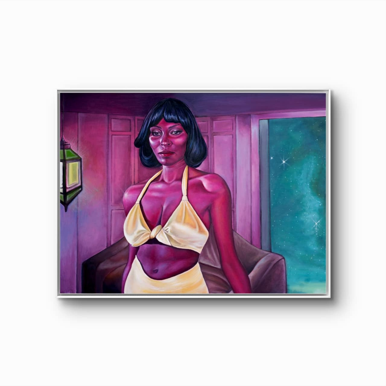 The Green Door by Lanise Howard Unique Oil Painting