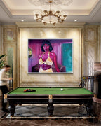 The Green Door by Lanise Howard Unique Oil Painting