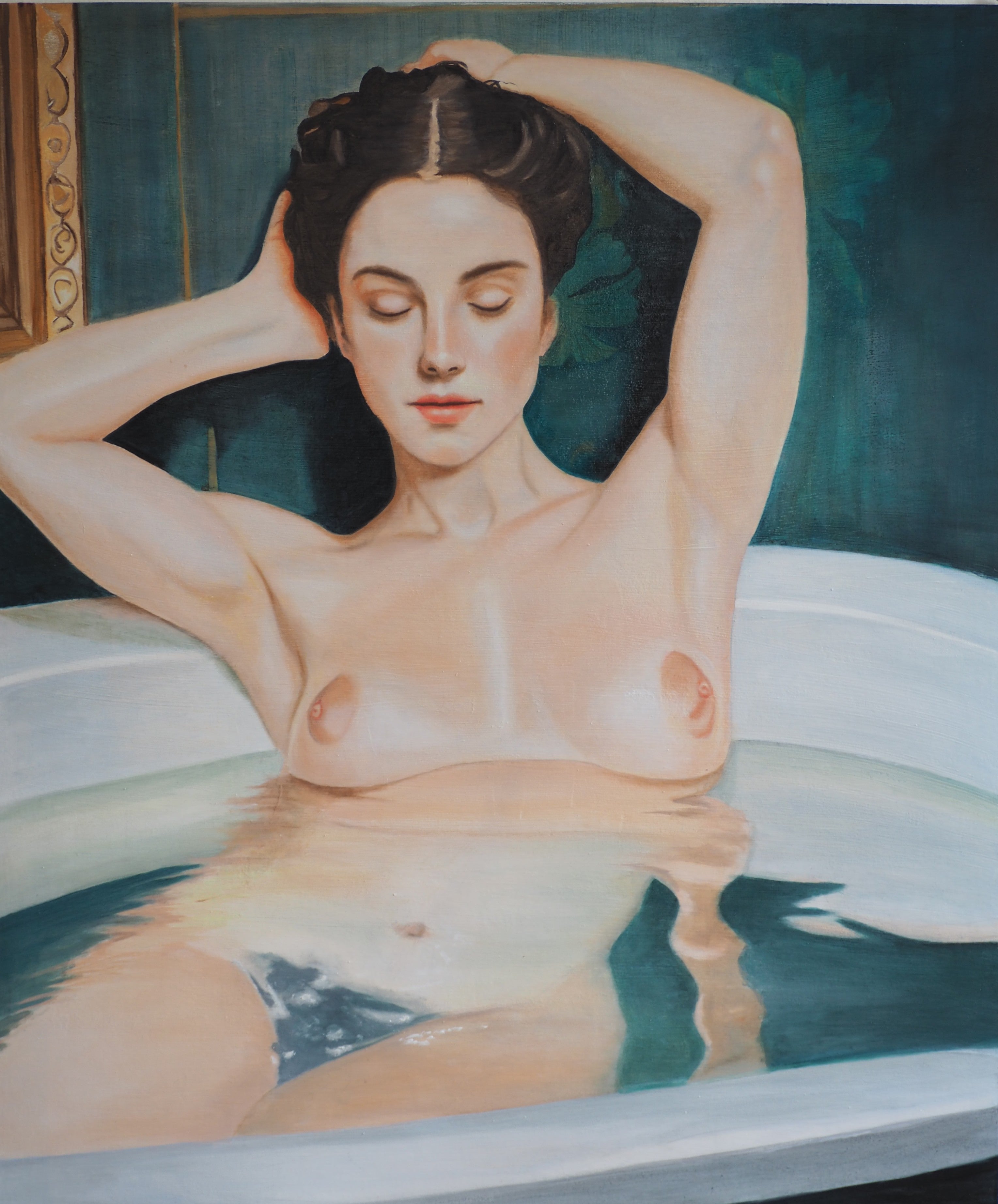 The Night Before The War Original Painting by Su Lin Casanova