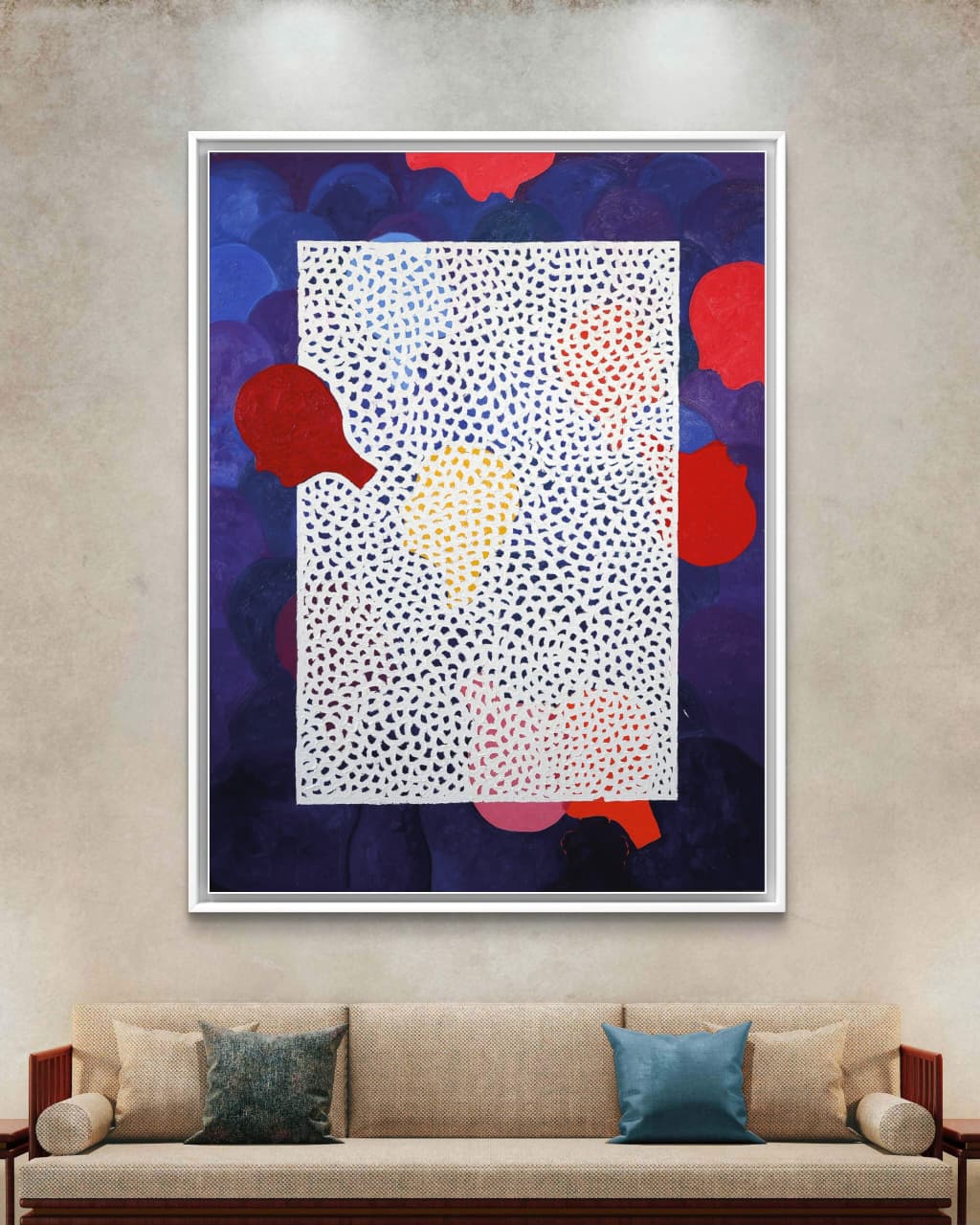 Uncertain Smile by Francisco Gonce oil and pastel oil painting on canvas