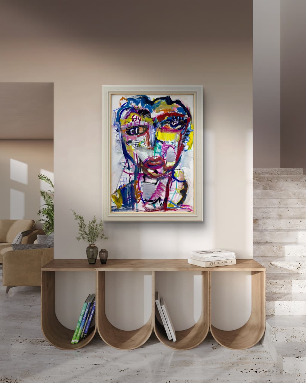 Untitled I by Giselle Fenig Unique Mixed Media Artwork