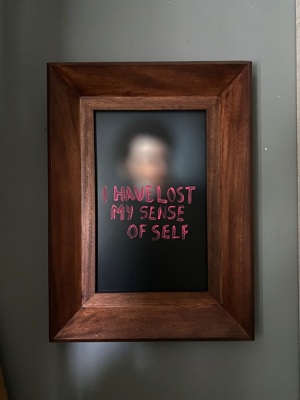 Memory 1106 print by Chuma Montemayor inkjet with acrylic intervention framed