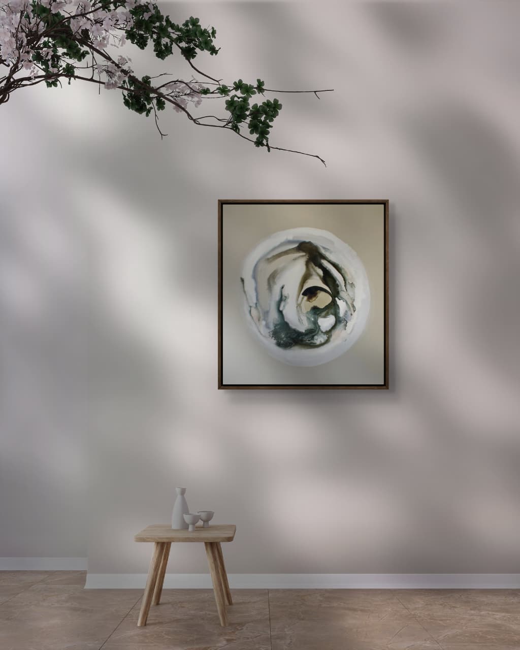 MY SOUL AWAKENS original mixed media painting by Genoveva Kelleher on canvas