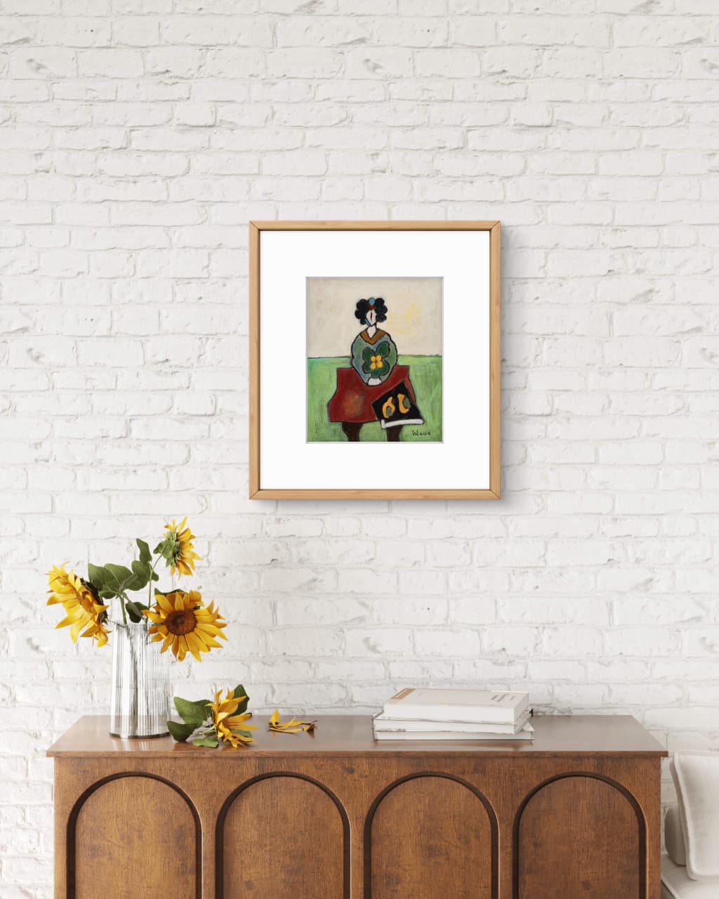Mujer de Pelo Chino by Paloma Ulacia Unique Artwork