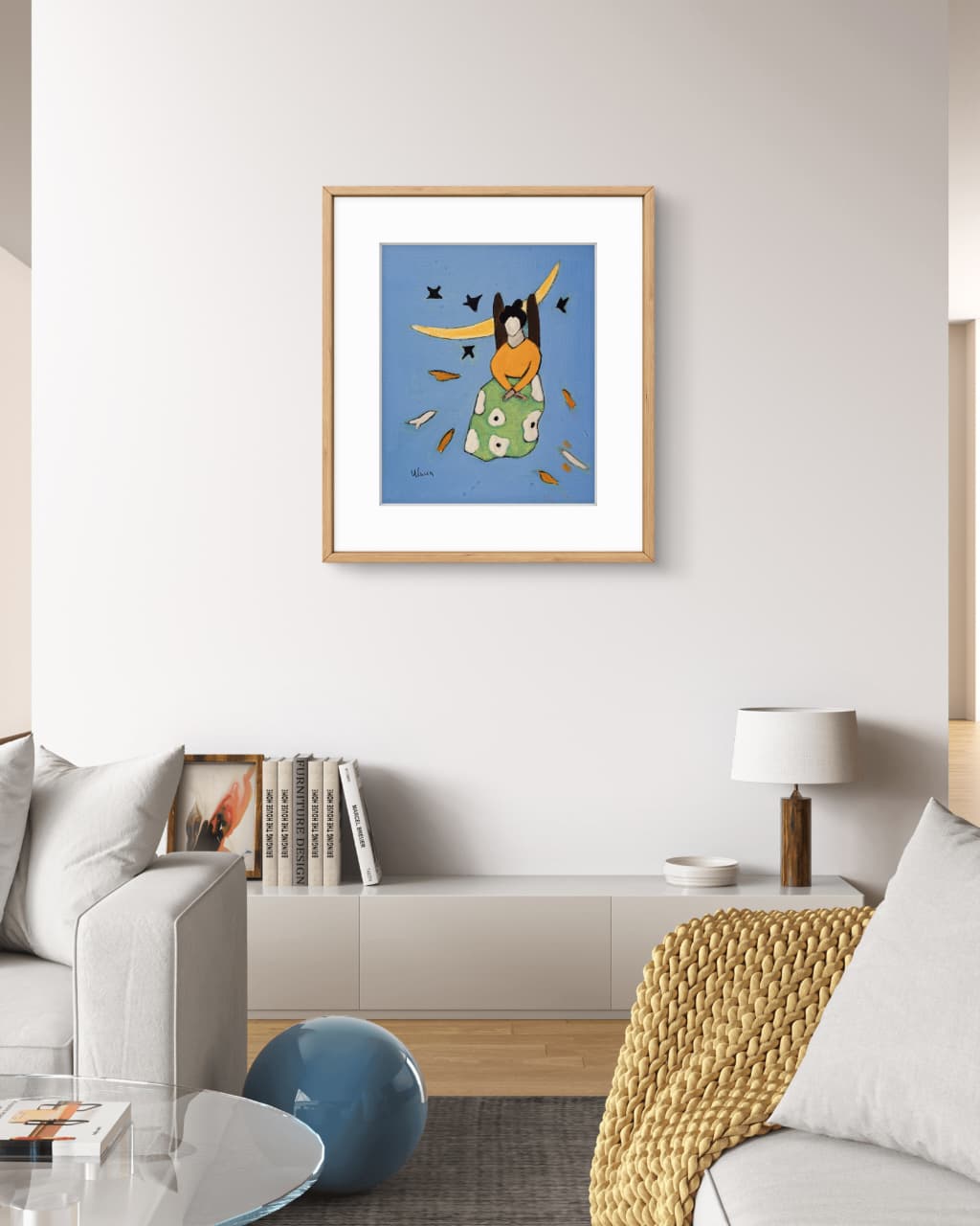 La Mujer y la Luna by Paloma Ulacia Original Artwork