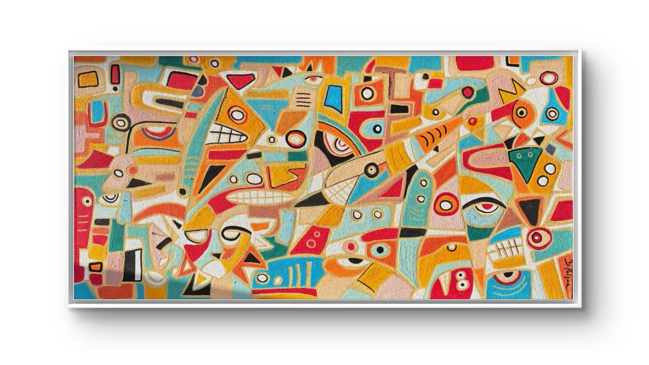 King of the Jungle by Daniel de Polignac Acrylic Painting