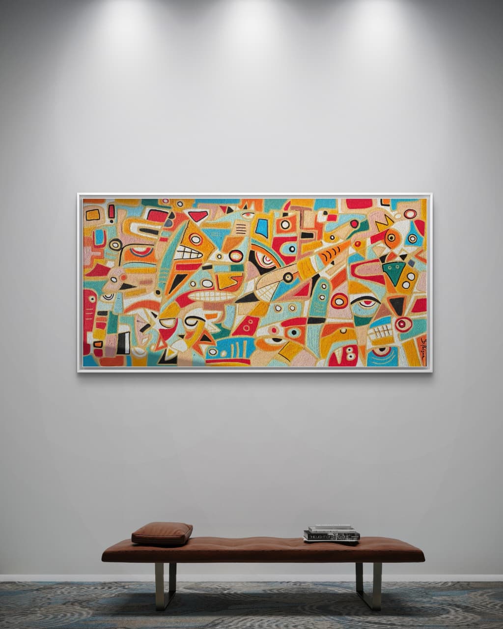 King of the Jungle by Daniel de Polignac Acrylic Painting