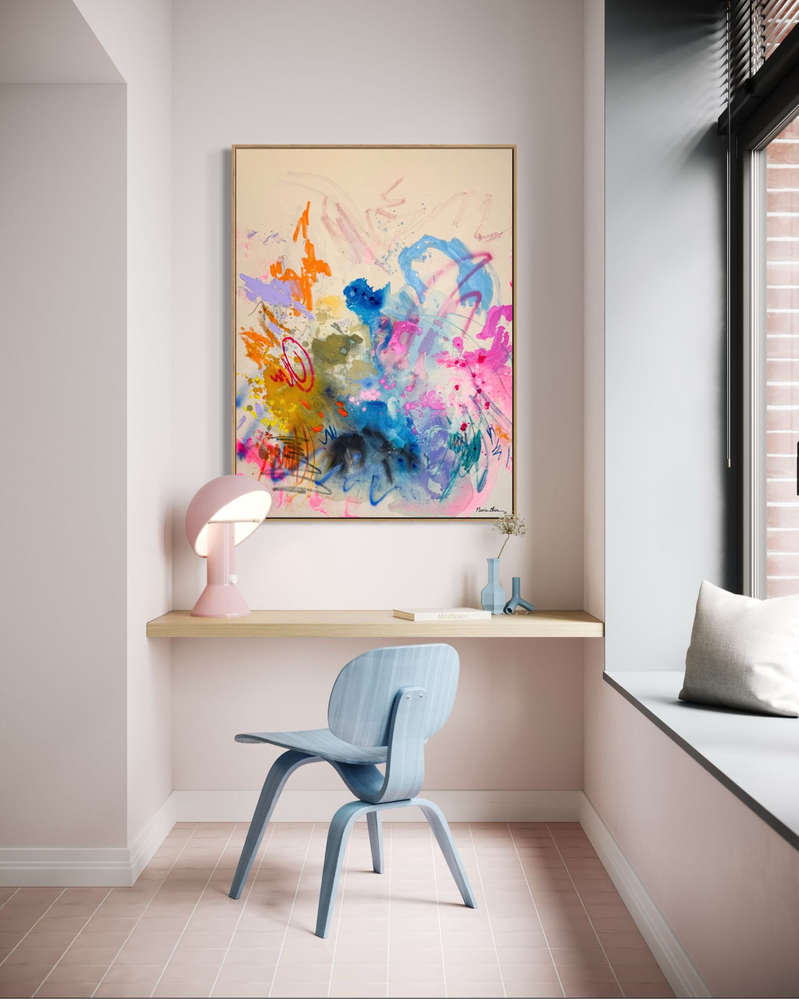 Desde el cielo Original Painting by Nuria Oliva