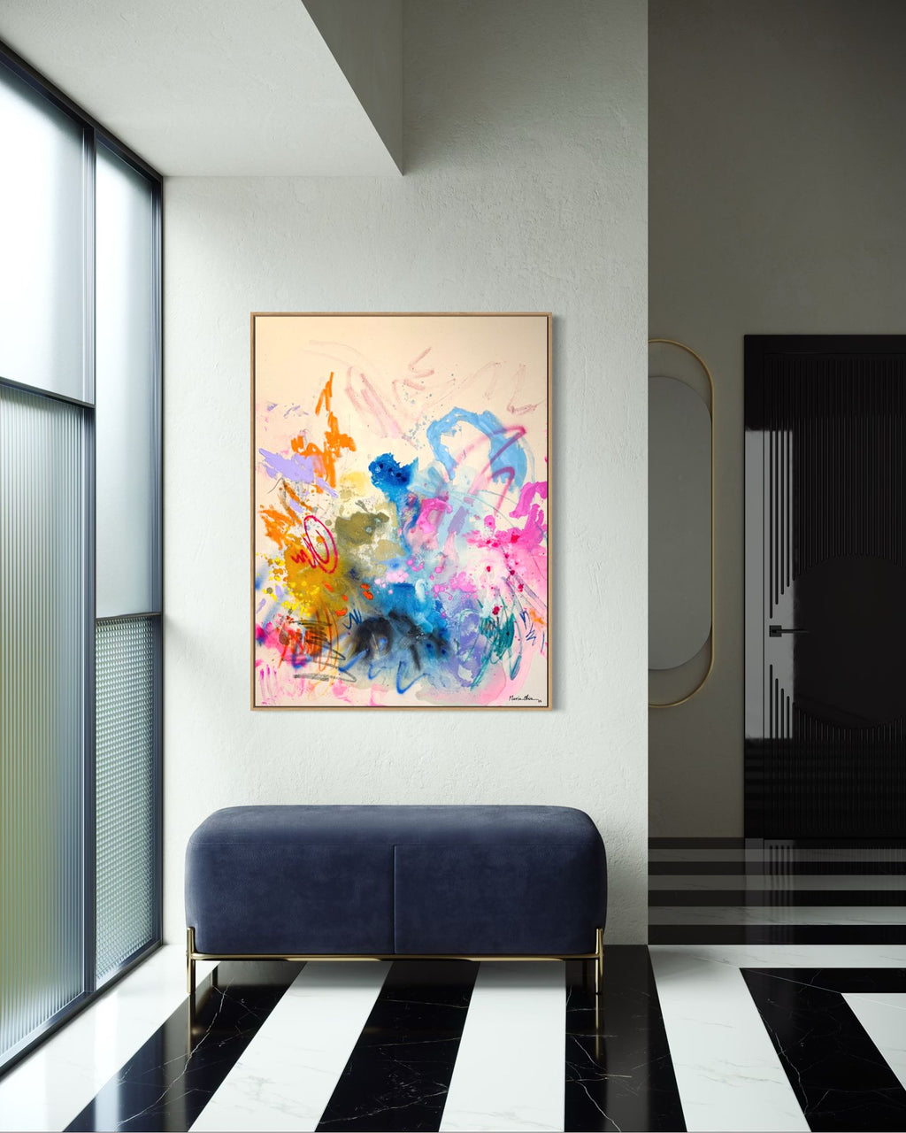 Desde el cielo, painting by Nuria Oliva — Art of NOMA
