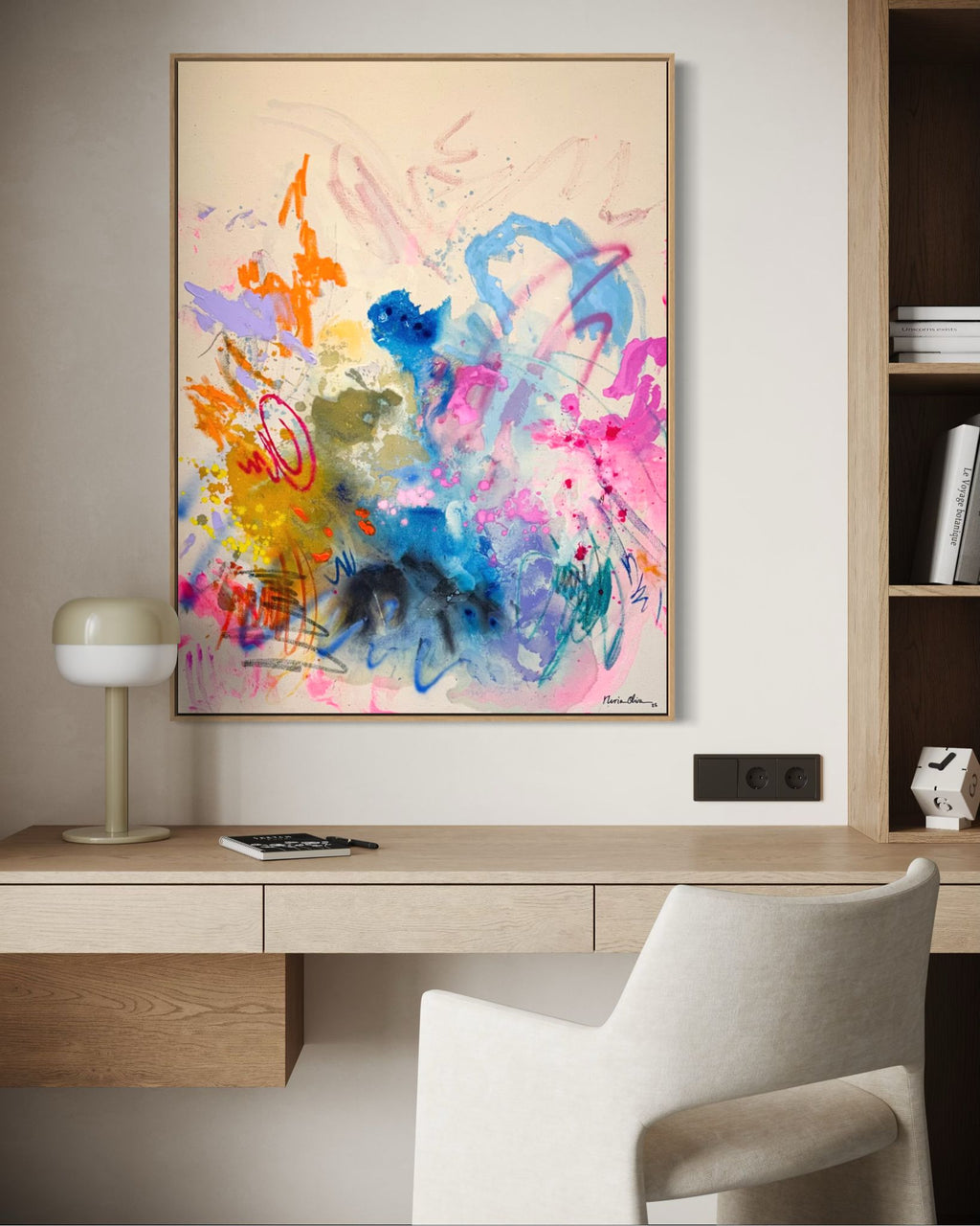 Desde el cielo, painting by Nuria Oliva — Art of NOMA