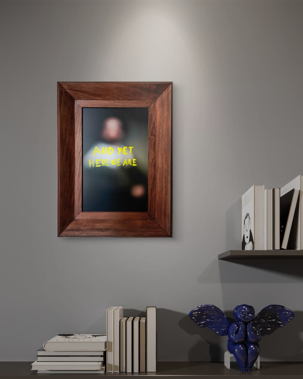 Memory 1093 original artwork by Chuma Montemayor inkjet print with acrylic intervention