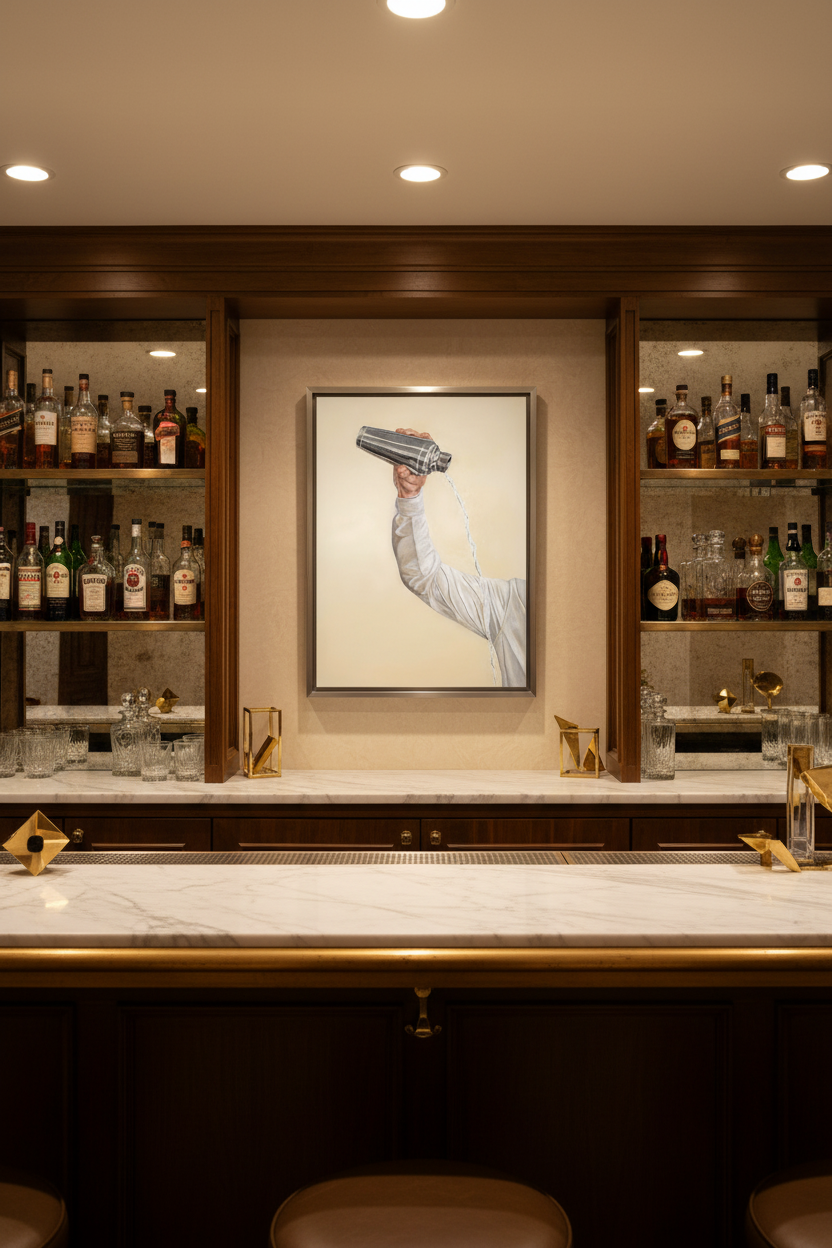 Bartender – 1980s Luxurious California Home Bar