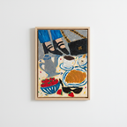 Breakfast in Paris Stretched Canvas - Front View