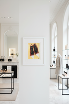 Chanel Leopard Print Artwork A3 Size in Italian Boutique